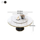 Contemporary Dining Table Pedestal Table for Home Kitchen Dinner Clearhalo 'Dining Tables & Seating' 'Dining Tables' 'dining_table' 'furn' 'furn_dining_table' 'Furniture' 'Kitchen & Dining Furniture' 5589510