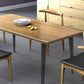 Natural-Brown Solid Wood Dining Table Rectangular Modern Furniture with 4 Legs Clearhalo 'Dining Tables & Seating' 'Dining Tables' 'dining_table' 'furn' 'furn_dining_table' 'Furniture' 'Kitchen & Dining Furniture' 5589533