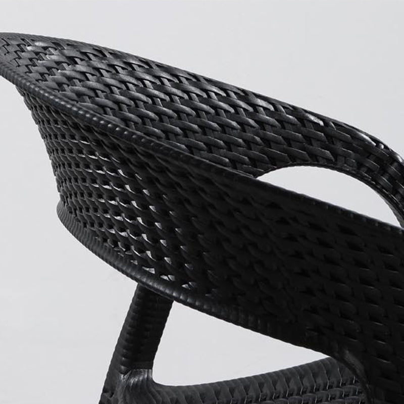 Modern Style Dining Chair Plastic Arm Chair with Plastic Legs for Kitchen