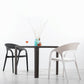 Modern Style Dining Chair Plastic Arm Chair with Plastic Legs for Kitchen