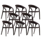 Modern Style Dining Chair Plastic Arm Chair with Plastic Legs for Kitchen