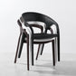 Modern Style Dining Chair Plastic Arm Chair with Plastic Legs for Kitchen