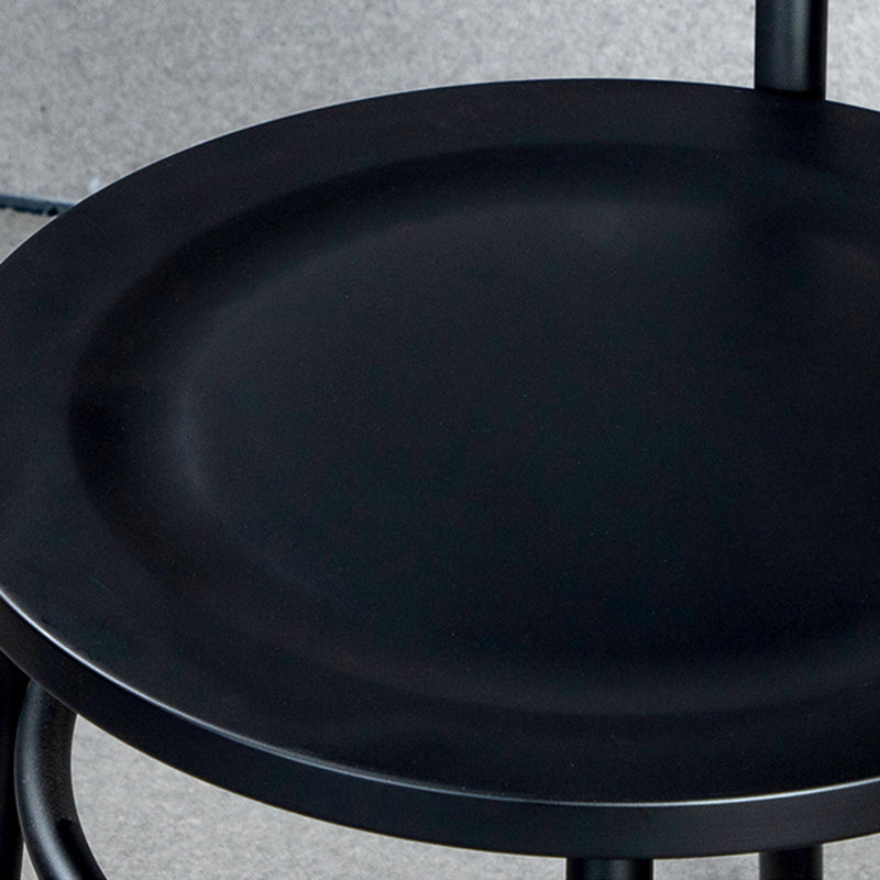 White and Black Dining Chairs Industrial Iron Armless Dining Side Chair Clearhalo 'Dining Chairs' 'Dining Tables & Seating' 'dining_chair' 'furn' 'furn_dining_chair' 'Furniture' 'Kitchen & Dining Furniture' 5589658