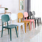 Scandinavian Open Back Dining Chair Plastic Armless Dining Side Chair