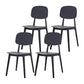 Scandinavian Open Back Dining Chair Plastic Armless Dining Side Chair