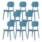 Scandinavian Open Back Dining Chair Plastic Armless Dining Side Chair
