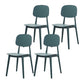 Scandinavian Open Back Dining Chair Plastic Armless Dining Side Chair