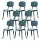 Scandinavian Open Back Dining Chair Plastic Armless Dining Side Chair