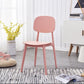 Scandinavian Open Back Dining Chair Plastic Armless Dining Side Chair