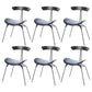 Black Iron Legs Dining Chairs Industrial Armless Dining Side Chair Blue 6 Piece Set Clearhalo 'Dining Chairs' 'Dining Tables & Seating' 'dining_chair' 'furn' 'furn_dining_chair' 'Furniture' 'Kitchen & Dining Furniture' 5589793