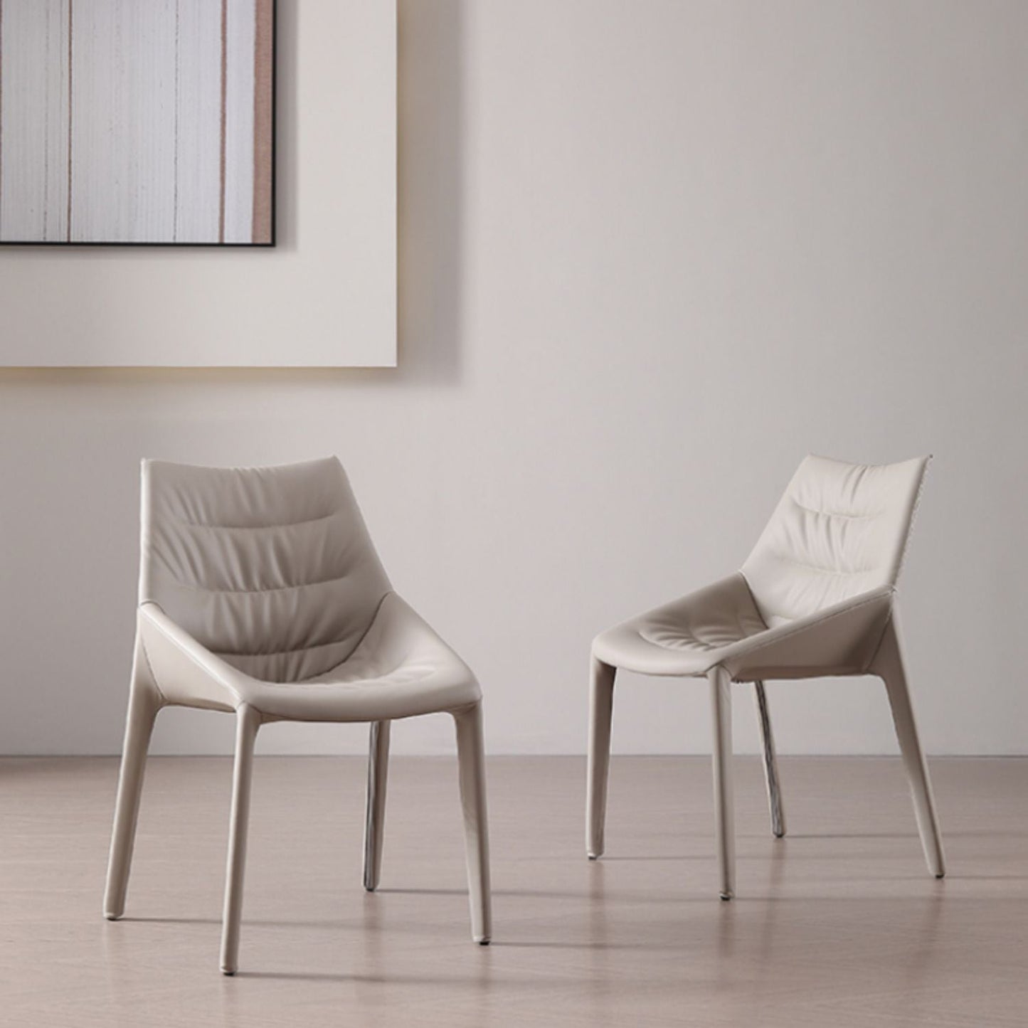 Sedie da pranzo laterale imbottite sedia laterale in vetro per casa