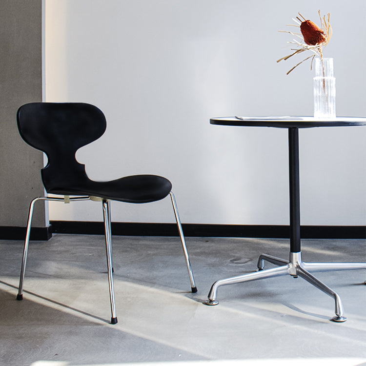 Stackable Armless Dining Chairs Contemporary Low Back Dining Side Chair Clearhalo 'Dining Chairs' 'Dining Tables & Seating' 'dining_chair' 'furn' 'furn_dining_chair' 'Furniture' 'Kitchen & Dining Furniture' 5589907