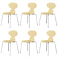 Stackable Armless Dining Chairs Contemporary Low Back Dining Side Chair Wood 6 Piece Set Clearhalo 'Dining Chairs' 'Dining Tables & Seating' 'dining_chair' 'furn' 'furn_dining_chair' 'Furniture' 'Kitchen & Dining Furniture' 5589933