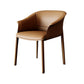 Contemporary Arm Dining Chairs Faux Leather Low Back Dining Side Chair