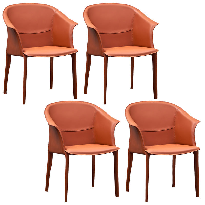 Faux Leather Dining Arm Chair Upholstered Dining Accent Chair