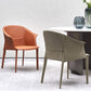 Faux Leather Dining Arm Chair Upholstered Dining Accent Chair