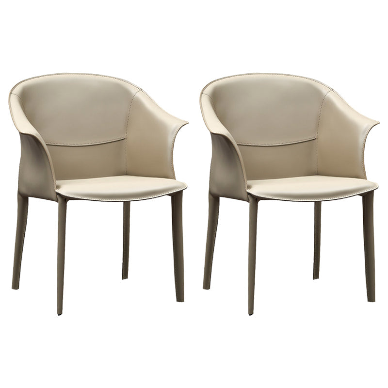 Faux Leather Dining Arm Chair Upholstered Dining Accent Chair