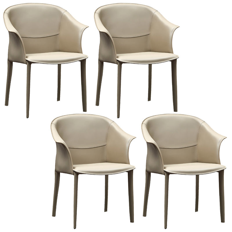 Faux Leather Dining Arm Chair Upholstered Dining Accent Chair