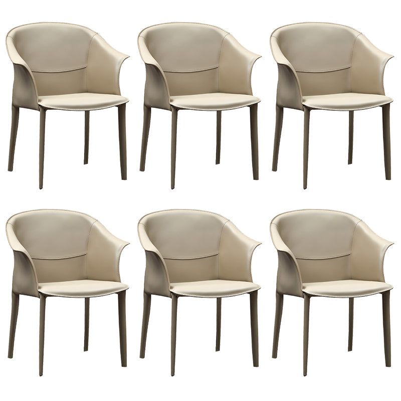 Faux Leather Dining Arm Chair Upholstered Dining Accent Chair