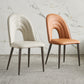 Contemporary Armless Dining Chairs Faux Leather Open Back Dining Side Chair