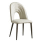 Contemporary Armless Dining Chairs Faux Leather Open Back Dining Side Chair