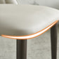 Contemporary Armless Dining Chairs Faux Leather Open Back Dining Side Chair