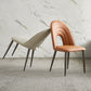 Contemporary Armless Dining Chairs Faux Leather Open Back Dining Side Chair