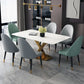 Green and Gray Dining Chairs Glam Style Parsons Dining Side Chair
