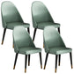 Green and Gray Dining Chairs Glam Style Parsons Dining Side Chair