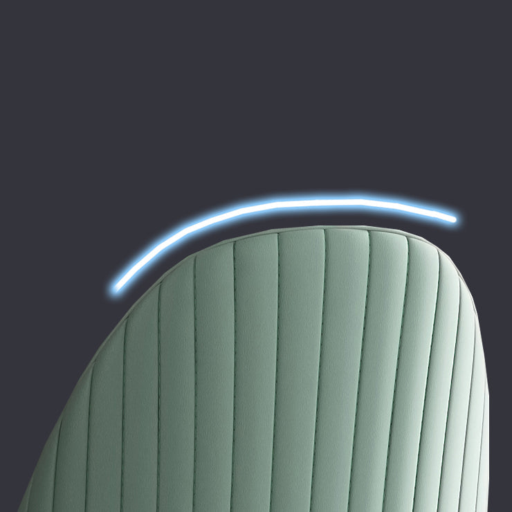 Green and Gray Dining Chairs Glam Style Parsons Dining Side Chair