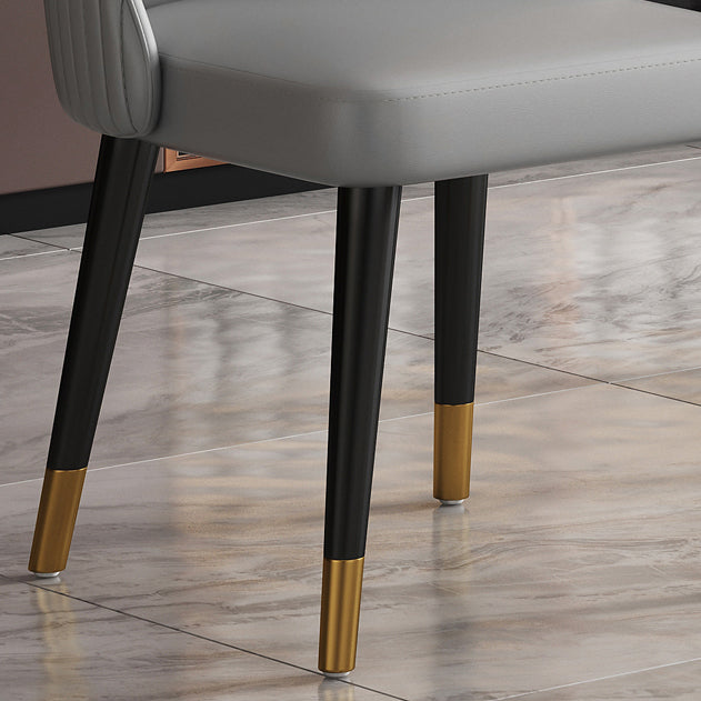 Green and Gray Dining Chairs Glam Style Parsons Dining Side Chair