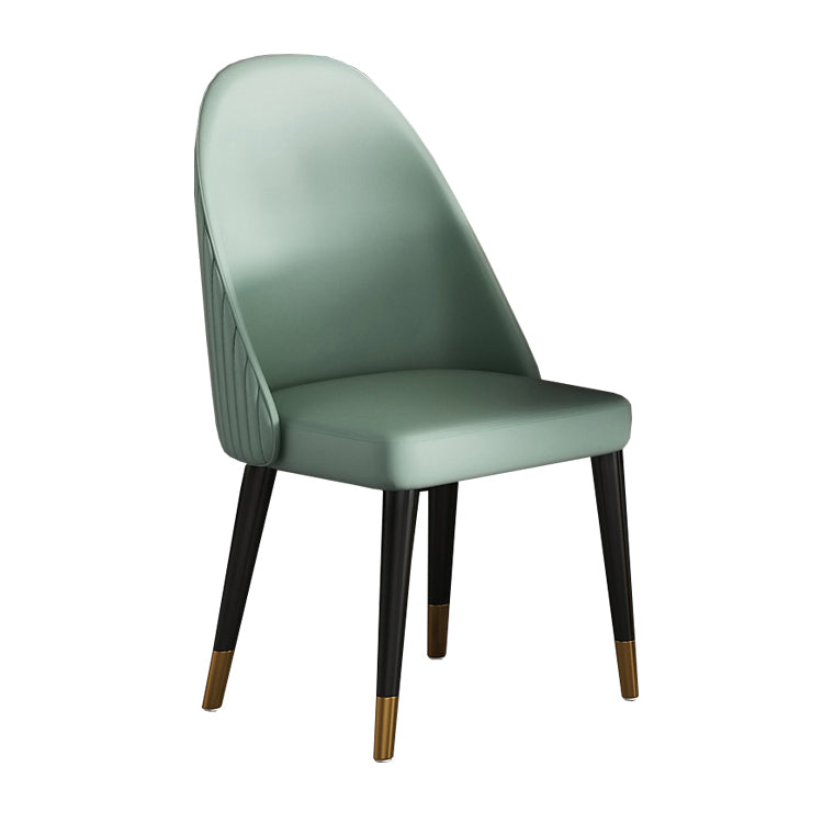 Green and Gray Dining Chairs Glam Style Parsons Dining Side Chair
