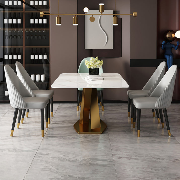 Green and Gray Dining Chairs Glam Style Parsons Dining Side Chair