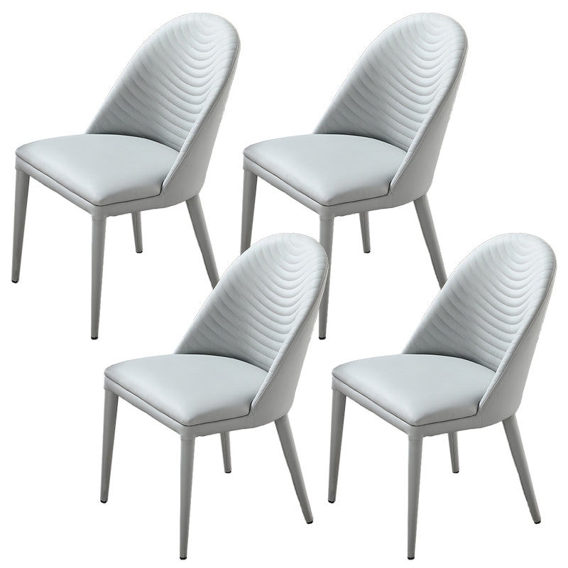 Silla de comedor con tapicería acento de comedor de cuero sintético