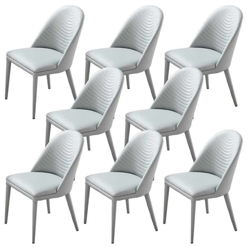 Silla de comedor con tapicería acento de comedor de cuero sintético