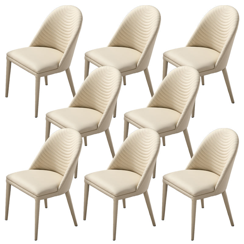 Silla de comedor con tapicería acento de comedor de cuero sintético