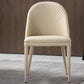Silla de comedor con tapicería acento de comedor de cuero sintético