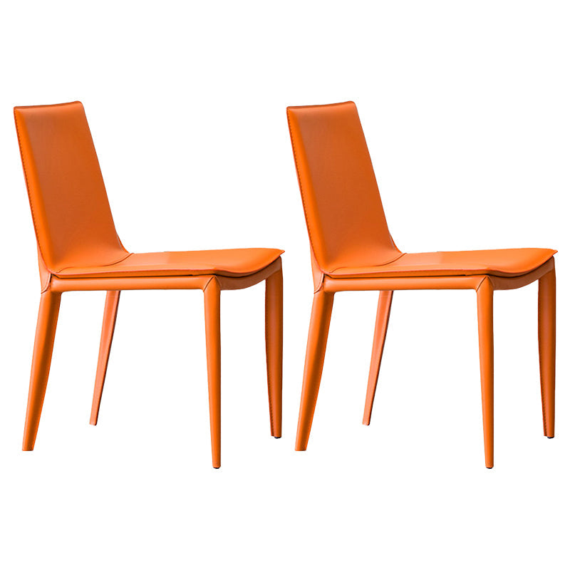 Chaises de salle à manger sans bras contemporaines