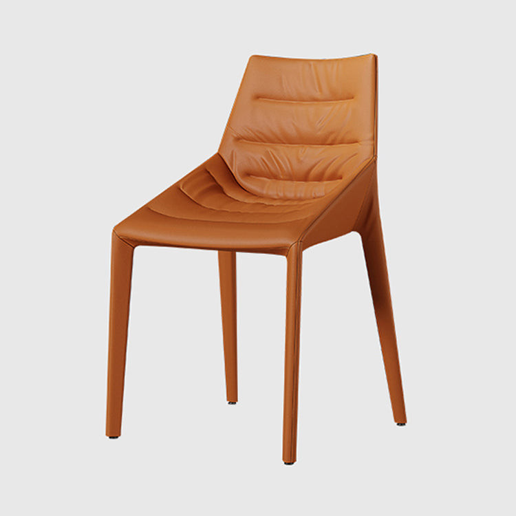 Sedia laterale in pelle finta set di sedie da pranzo laterale moderna