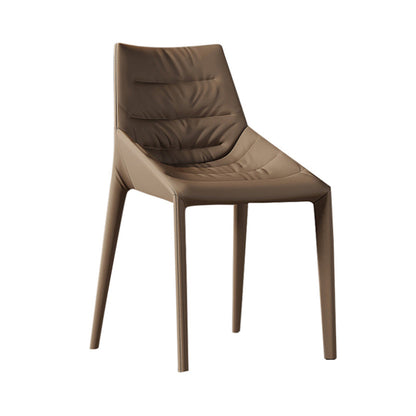 Sedia laterale in pelle finta set di sedie da pranzo laterale moderna