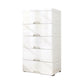 Contemporary Plastic Non-Hanging Armoire 1-Shelf Home Storage Cabinet White Clearhalo 'Armoires & Wardrobes' 'armoires_wardrobes' 'Bedroom Furniture' 'furn' 'furn_armoires_wardrobes' 'Furniture' 5590229