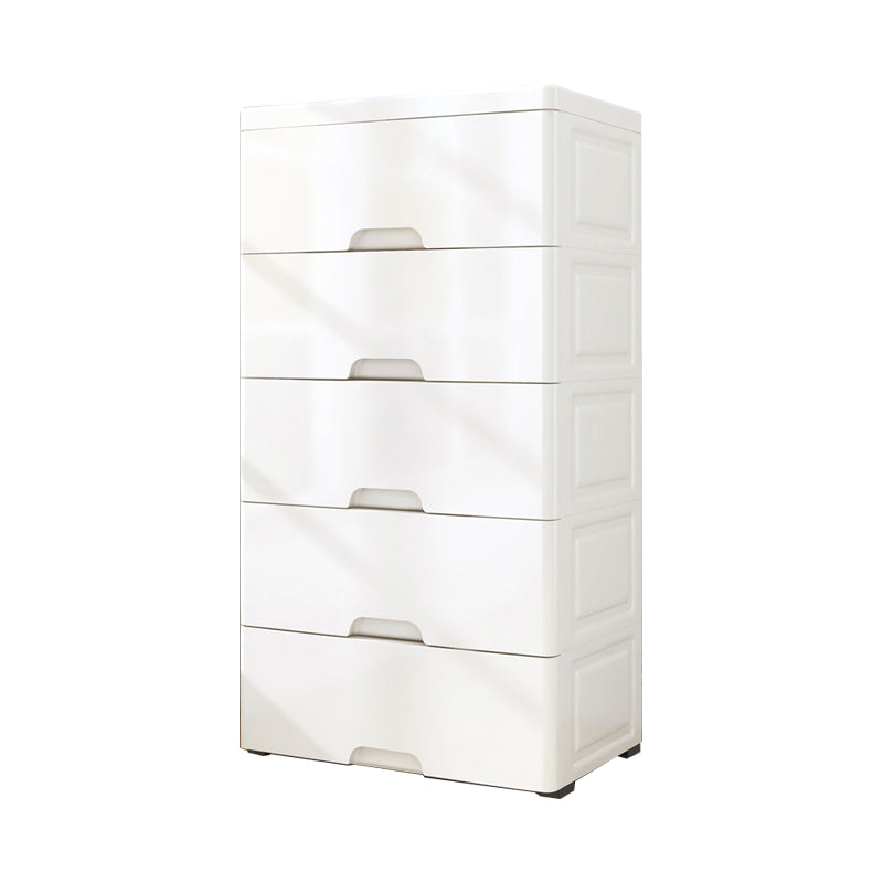 Contemporary Plastic Non-Hanging Armoire 1-Shelf Home Storage Cabinet White Clearhalo 'Armoires & Wardrobes' 'armoires_wardrobes' 'Bedroom Furniture' 'furn' 'furn_armoires_wardrobes' 'Furniture' 5590229