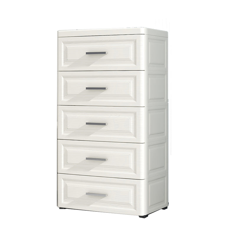 Contemporary Plastic Non-Hanging Armoire 1-Shelf Home Storage Cabinet Ivory Clearhalo 'Armoires & Wardrobes' 'armoires_wardrobes' 'Bedroom Furniture' 'furn' 'furn_armoires_wardrobes' 'Furniture' 5590232