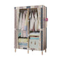 Modern Style Wardrobe Armoire Meringue Wood Frame Wardrobe,33.5"L x 17.7"W x 63"H