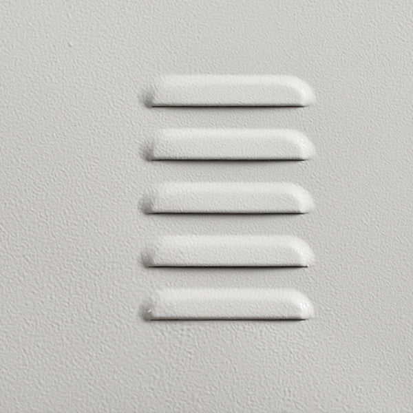 Eigentijdse stalen opbergkast wit metaal scharnierende deurkast