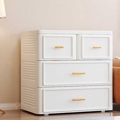 Gabinetto di deposito in plastica con cassetto del guardaroba contemporaneo