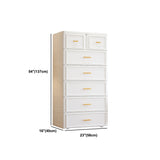 Gabinetto di deposito in plastica con cassetto del guardaroba contemporaneo