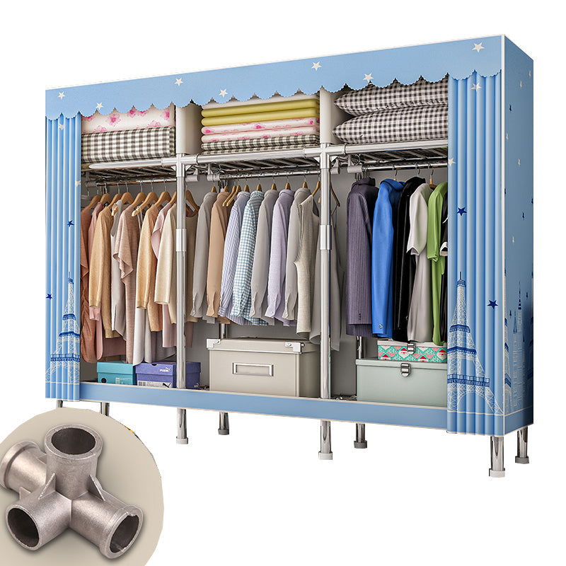 Armario de marco de acero inoxidable Armario moderno de vestuario de la casa