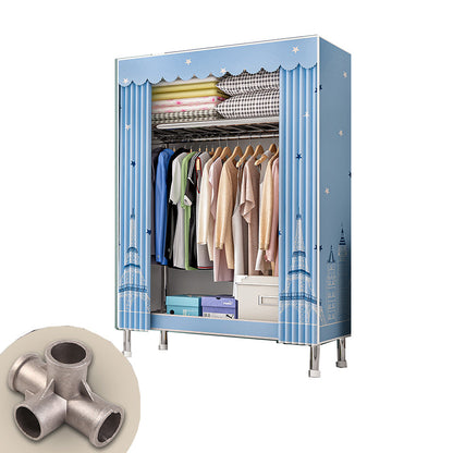 Armario de marco de acero inoxidable Armario moderno de vestuario de la casa