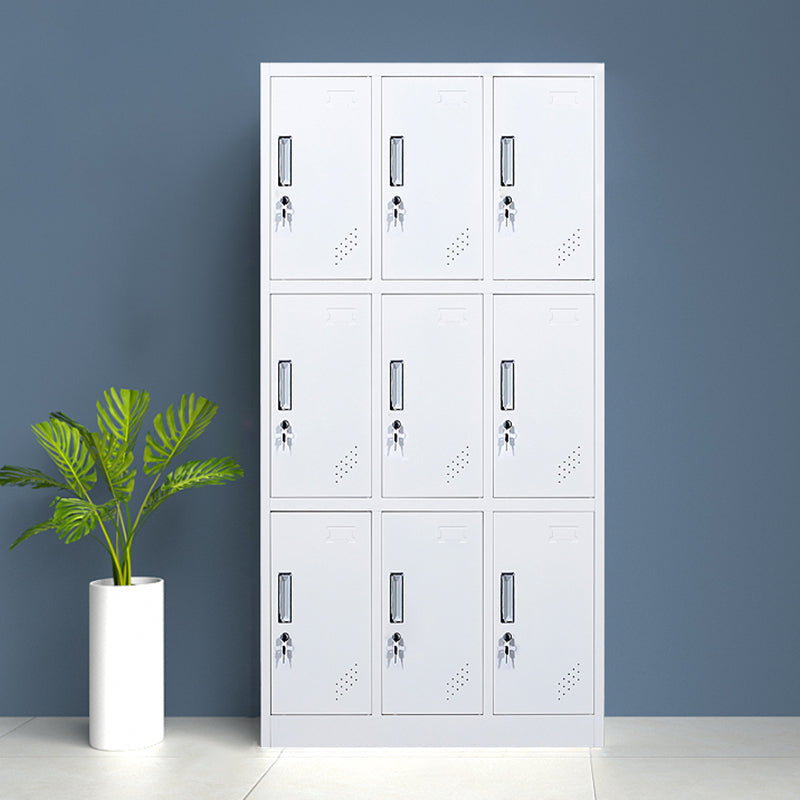 Modern Hinged Door Storage Cabinet Matte Finish Cabinet for Home White 9 Clearhalo 'Armoires & Wardrobes' 'armoires_wardrobes' 'Bedroom Furniture' 'furn' 'furn_armoires_wardrobes' 'Furniture' 5590415